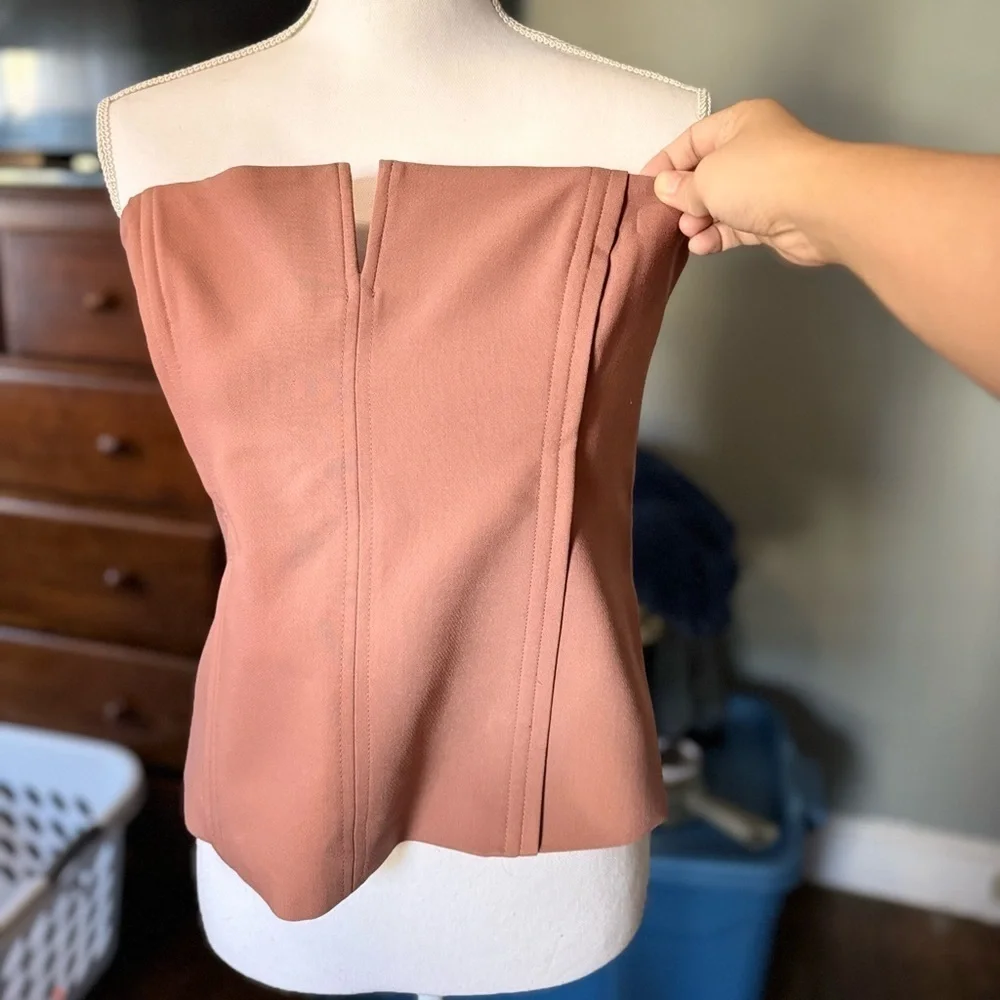 Zara seamed bustier Top size M NWT - Picture 6 of 7